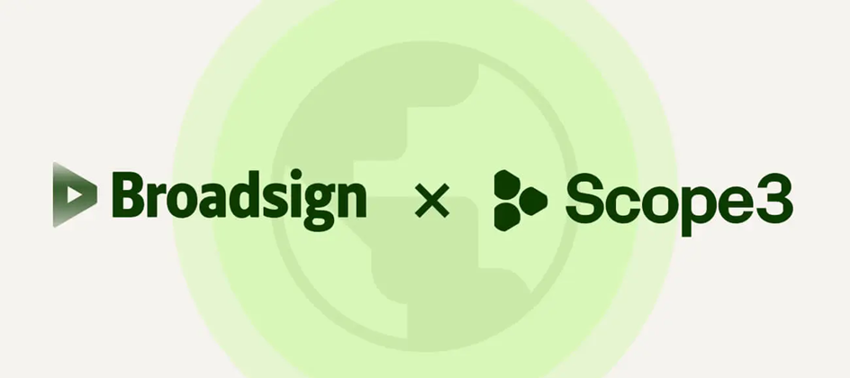 Broadsign partners with Scope3 to advance carbon measurement in DOOH advertising